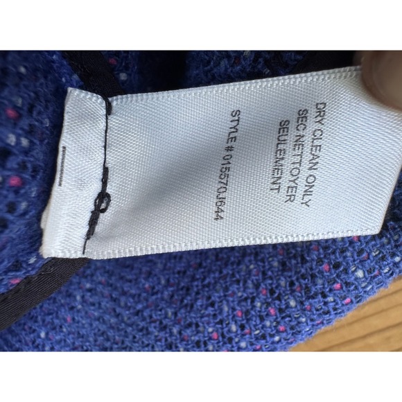 Rebecca Taylor Women's Tweed Jacket Pink & Blue Size 10 - Picture 7 of 9